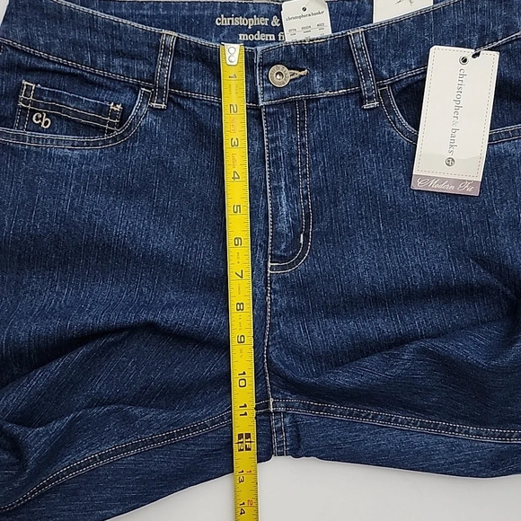 Christopher  & Banks Women's Modern Fit Boot Cut Blue Denim Jeans Size 8 - Picture 14 of 14